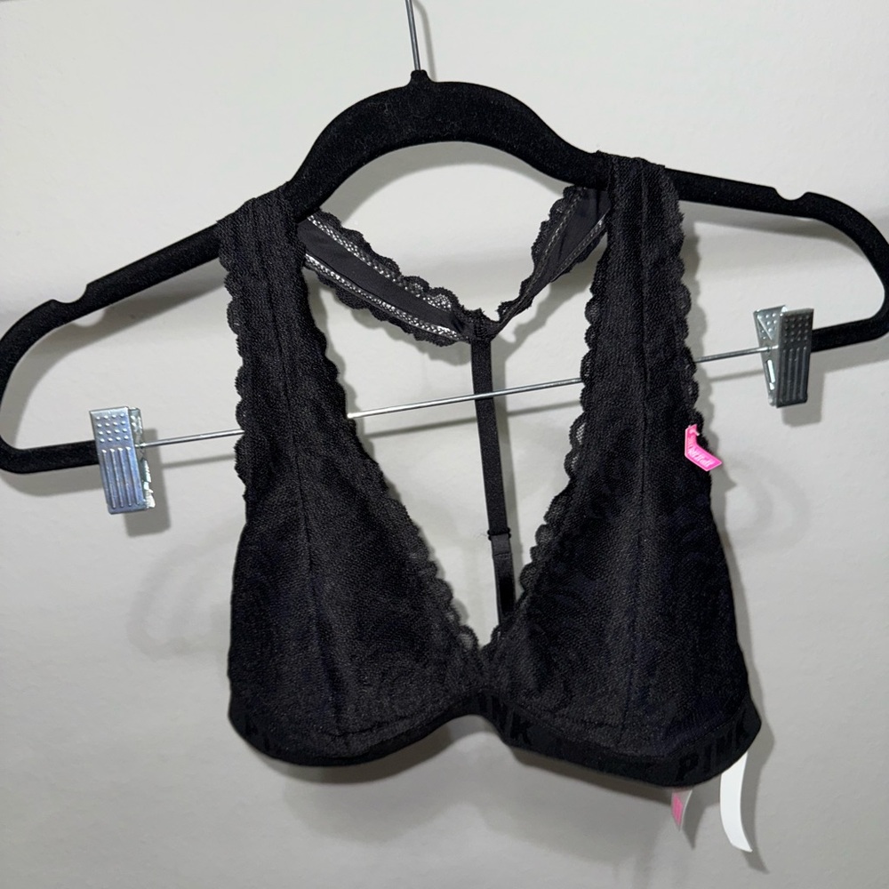PINK Victoria's Secret Black Lace Bralette